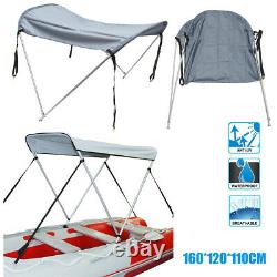 160120110CM Foldable Top Boat Cover Bimini Top Canopy Bikini 2 Bow Clip