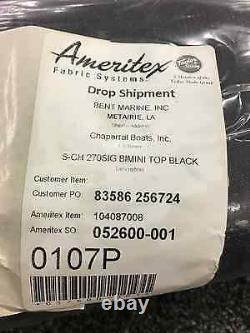 2005 270 Signature Ameritex Bimini Top- Black P/N 104087008
