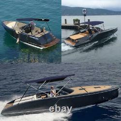 3/4 Bow Boat Bimini Top Cover 8ft 6ft Waterproof UV Protection Waterproof