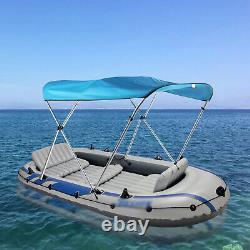 3 Bow Bimini Top Boat Cover 600D Canvas Sun Shade Boat Canopy Alu Alloy 7246in