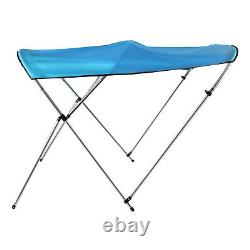 3 Bow Bimini Top Boat Cover 600D Canvas Sun Shade Boat Canopy Alu Alloy 7246in