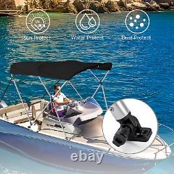 3 Bow Bimini Top Boat Cover Marine Grade 600D Canvas Canopy 6ft Long 7378