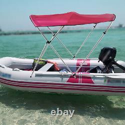 3 Bow Bimini Top Boat Cover PU Coating 6ft Long UV-resistant 2 Rear Windproof