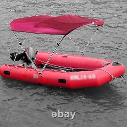 3 Bow Bimini Top Boat Cover PU Coating 6ft Long UV-resistant 2 Rear Windproof