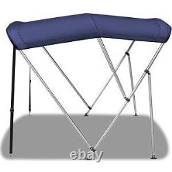 3 Bow Bimini Top PREMIUM RANGE 73 78 Width, 6ft Long Blue with Rear Poles