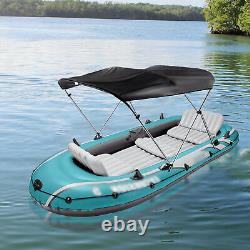 3 Bow Bimini Top Pontoon Boat Cover Square Tube Frame Set 6ft +Storage Bag