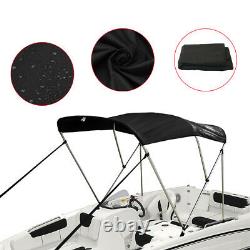 3 Bow Boat Bimini Top 6ft Canopy Cover 54-60 W 46 H Free Clips Suppor