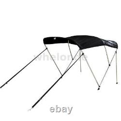 3 Bow Boat Bimini Top 6ft Canopy Cover 54-60 W 46 H Free Clips Support Poles