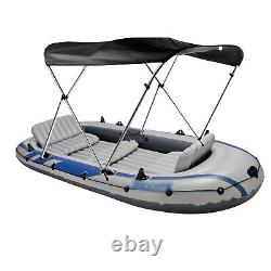 3 Bow Boat Bimini Top Boat Cover With 2 Windproof Straps For 73-78 Width Boat