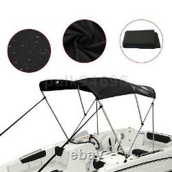 3 Bow Boat Bimini Top Cover 6ft Length 61-66 Width 46 Height with Rear