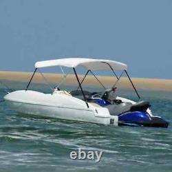 3 Bow Foldable Boat Bimini Top Canopy Cover Bikini Clips Shade 183X196X137CM