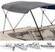 3 Bow High Profile Bimini Tops for Boats Fits 54 H X 72L X 79 to 84 Wide