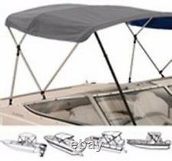 3 Bow High Profile Bimini Tops for Boats Fits 54 H X 72L X 79 to 84 Wide