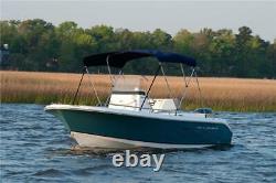 3-Bow Stainless Steel Bimini Top Compatible with Rinker 266 FIESTA VEE 1998