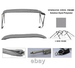 3-Bow Stainless Steel Bimini Top For Ebbtide/Dynatrak MYSTIQUE 2300 BR 1994-2004
