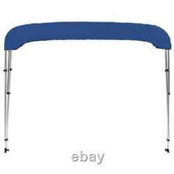 3Bow Bimini Top Sturdy Weather Resistant Boat Cover 6FT W Boot Blue 6'x5.9'x4.6