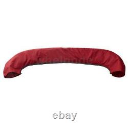 4 Bow Bimini Top Boat Cover 54 High x 8ft L x 73-78 W Burgundy 600D Polyester