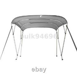 4 Bow Bimini Top Boat Cover 8ft Length 73-78 Width 54 H with Rear Poles ^