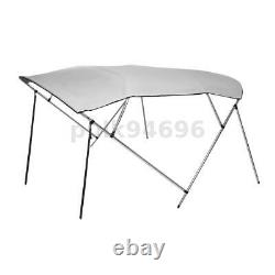 4 Bow Bimini Top Boat Cover 8ft Length 73-78 Width 54 H with Rear Poles