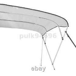 4 Bow Bimini Top Boat Cover 8ft Length 79-84 Width 54 H with Rear Poles ^