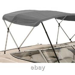 4 Bow Boat Bimini Top Boat Cover Set with Boot and Rear Support Poles 9 colors
