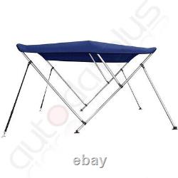 600D 46 High x 85-90 W x 6FT Durable Bimini Top Boat Cover With Rear Poles