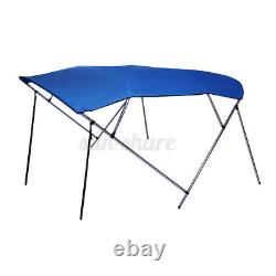600D BIMINI TOP 4 Bow Boat Cover 54 H 67-103 Wide 8ft Long with Rear Poles US