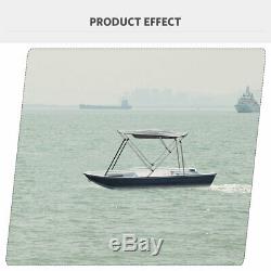 600D Bimini Top Boat Roof Cover 3/ 4 Bow 61-96 Width Cover 6/ 8ft Length Gray