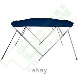 600D Boat Bimini Top Roof Cover 4Bow 85-90 Width 6FT Length For V-Hull Boats