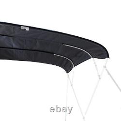 600D Polyester Bimini Top Boat Cover Canvas withBoot Fits 4 BOW 96L 79''-90''W
