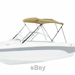 67-72 Bimini Top Boat Roof Cover 3 Bow 6ft Long 46 High 600D Anti-UV Beige