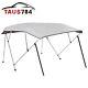 67-72 Width Bimini Top Boat Roof Cover 4 Bow 54 High 600D UV Sun Shelter Gray