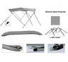 Aluminum 3-Bow Bimini Top Compatible with Bayliner 2002 TROPHY WA 1992-2007