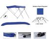 Aluminum 3-Bow Bimini Top Compatible with Blue Water-Reinell FALCON 1994-1998