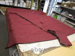 BIMINI 4 BOW TOP COVER With BOOT BURGUNDY 104 X 110 MARINE BOAT