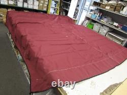 BIMINI 4 BOW TOP COVER With BOOT BURGUNDY 104 X 110 MARINE BOAT