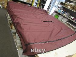 BIMINI 4 BOW TOP COVER With BOOT BURGUNDY 104 X 110 MARINE BOAT