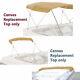 BIMINI TOP BOAT COVER CANVAS FABRIC tan FITS 4 BOW 96L 54H 85-90W withboot