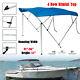 Bimini Pontoon Top Boat Cover 4 Bow 54 H 91 96 W 8 ft. L. Solution Dye Blue