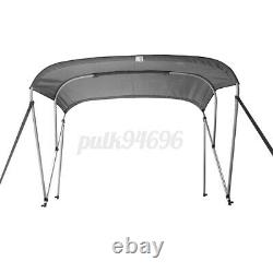 Bimini Top Boat 3 Bow Canopy Cover 85-90 Width 6ft Storage Boot & Rear
