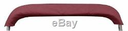 Bimini Top Boat Cover 4 Bow 54 H 73 78 W 8 ft. Long Solution Dye Burgundy