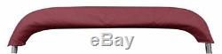 Bimini Top Boat Cover 4 Bow 54 H 79 84 W 8 ft. L. Solution Dye Burgundy
