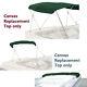 Bimini Top Boat Cover Canvas Fabric Green withBoot Fits 4 BOW 96L 54H 97-104W