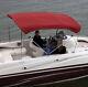 Bimini Top Skin & Boot 80147 Red 3-Bow Poly 5'L, 32H, 61-66W-NEW-SHIP N 24 HOURS