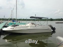 Bimini Top with Stainless Steel Frame 10' long Sunbrella