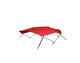 Bimini top for Sea Doo Speedster 200 with OEM waketower (n. I.) in Logo red