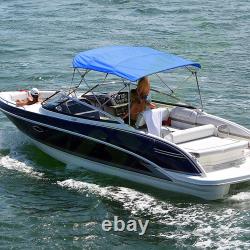 Blue UV-resistant Bimini Top Boat Cover 54 High 4Bow 8FT L x 73-78Width