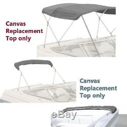 Boat Pontoon Bimini Top Fabric Canvas 4 Bow WithBoot /Zippers