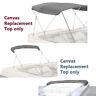Boat Pontoon Bimini Top Fabric Canvas 4 Bow WithBoot /Zippers