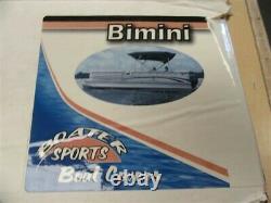 Boater Sports 4 Bow Bimini Top Cover Beam 89-96 Burgandy 369-bga Marine Boat